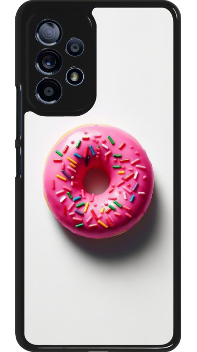 Coque Samsung Galaxy A53 5G - Weißer Hintergrund, pinker Donut