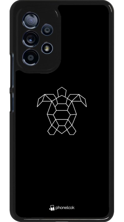 Coque Samsung Galaxy A53 5G - Turtles lines on black