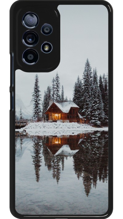 Coque Samsung Galaxy A53 5G - Winter 25 Winter house forest afternoon