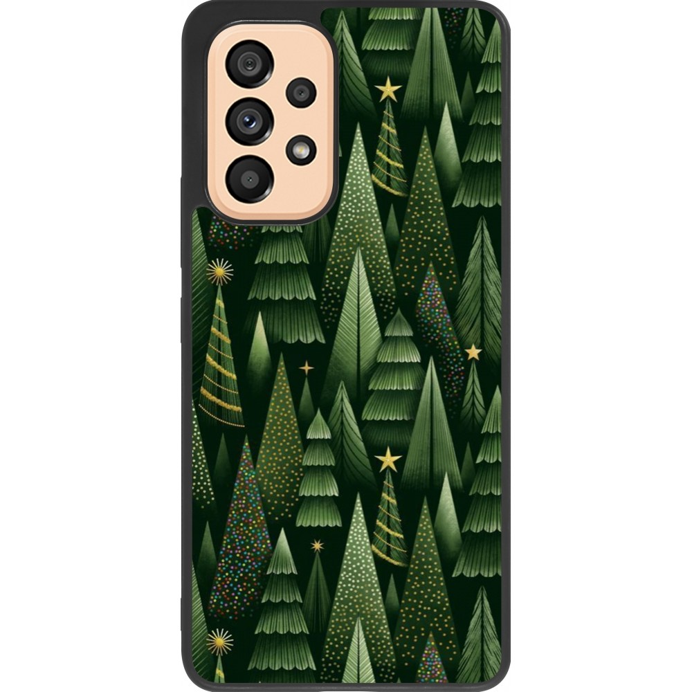 Coque Samsung Galaxy A53 5G - Silicone rigide noir Christmas 25 Pattern Xmas Tree