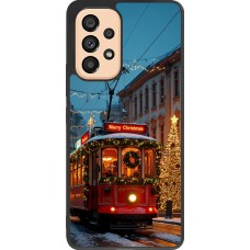 Coque Samsung Galaxy A53 5G - Silicone rigide noir Christmas 25 Xmas Train