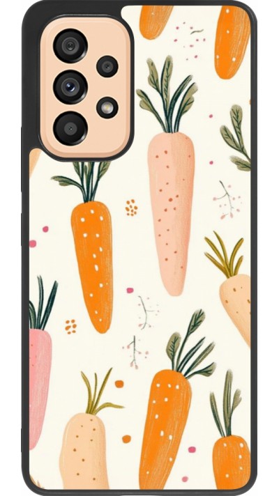 Coque Samsung Galaxy A53 5G - Silicone rigide noir Easter 2026 Illustration carrots
