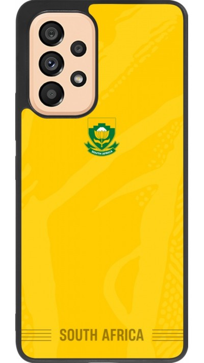 Coque Samsung Galaxy A53 5G - Silicone rigide noir Maillot de football Afrique du Sud 2026 personnalisable