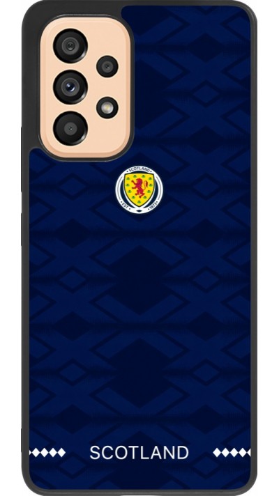 Coque Samsung Galaxy A53 5G - Silicone rigide noir Maillot de football Ecosse 2026 personnalisable
