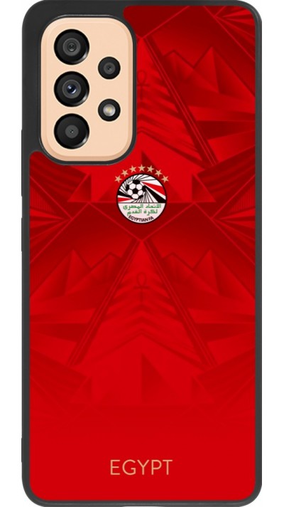 Coque Samsung Galaxy A53 5G - Silicone rigide noir Maillot de football E?gypte 2026 personnalisable