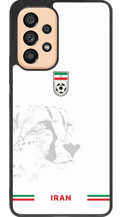 Coque Samsung Galaxy A53 5G - Silicone rigide noir Maillot de football Iran 2026 personnalisable