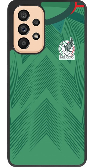 Samsung Galaxy A53 5G Case Hülle - Silikon schwarz Mexiko 2022 personalisierbares Fussballtrikot