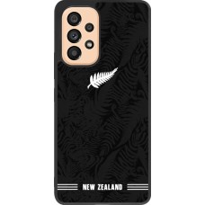 Coque Samsung Galaxy A53 5G - Silicone rigide noir Maillot de football Nouvelle-Zélande 2026 personnalisable