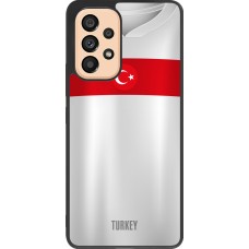 Samsung Galaxy A53 5G Case Hülle - Silikon schwarz Türkei personalisierbares Fussballtrikot