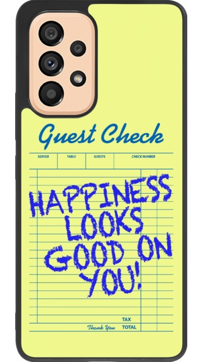 Coque Samsung Galaxy A53 5G - Silicone rigide noir Guest check 2026