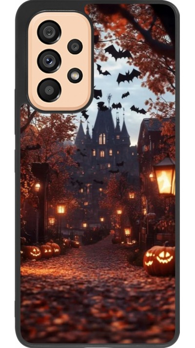 Samsung Galaxy A53 5G Case Hülle - Silikon schwarz Halloween 2025 Haunted house