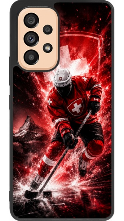 Coque Samsung Galaxy A53 5G - Silicone rigide noir Hockey World Championship Player