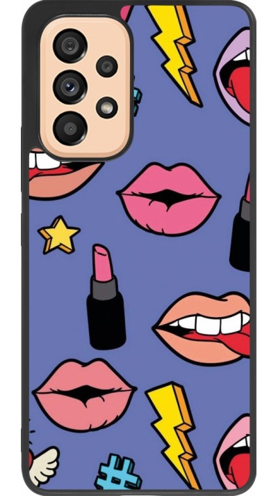 Samsung Galaxy A53 5G Case Hülle - Silikon schwarz Lips and lipgloss