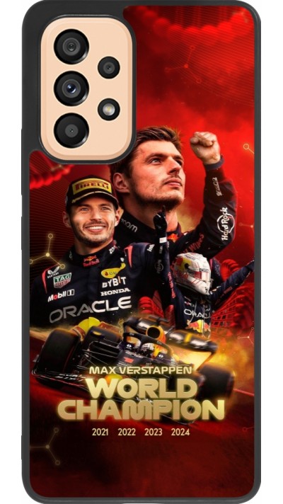 Samsung Galaxy A53 5G Case Hülle - Silikon schwarz Max Verstappen Champion 2023