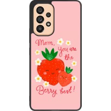 Coque Samsung Galaxy A53 5G - Silicone rigide noir Mom 2026 Berry best