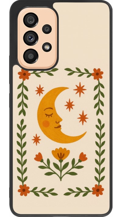 Coque Samsung Galaxy A53 5G - Silicone rigide noir Half moon stamp 2026