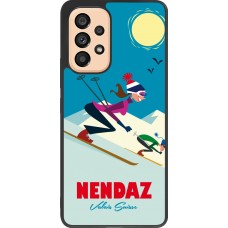 Samsung Galaxy A53 5G Case Hülle - Silikon schwarz Nendaz Ski Downhill