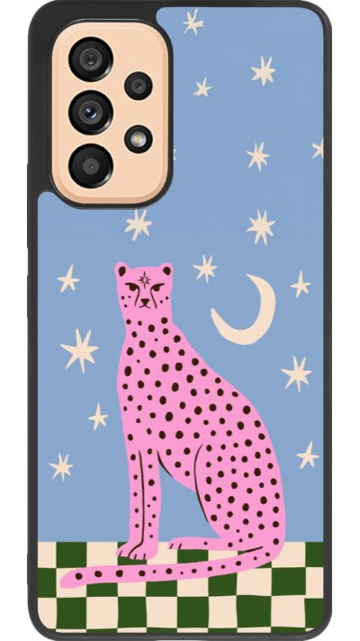 Coque Samsung Galaxy A53 5G - Silicone rigide noir Pink leopard with stars 2026