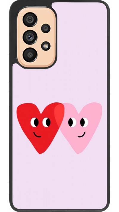 Coque Samsung Galaxy A53 5G - Silicone rigide noir Saint Valentines Day 26 Heart