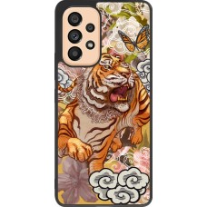 Coque Samsung Galaxy A53 5G - Silicone rigide noir Spring 23 japanese tiger