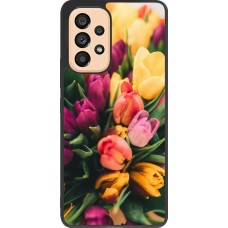 Coque Samsung Galaxy A53 5G - Silicone rigide noir Bouquet of tulips 2026