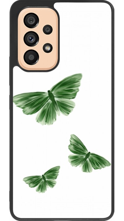 Coque Samsung Galaxy A53 5G - Silicone rigide noir Butterflies 2026