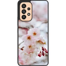 Coque Samsung Galaxy A53 5G - Silicone rigide noir Cherry tree Spring 2026