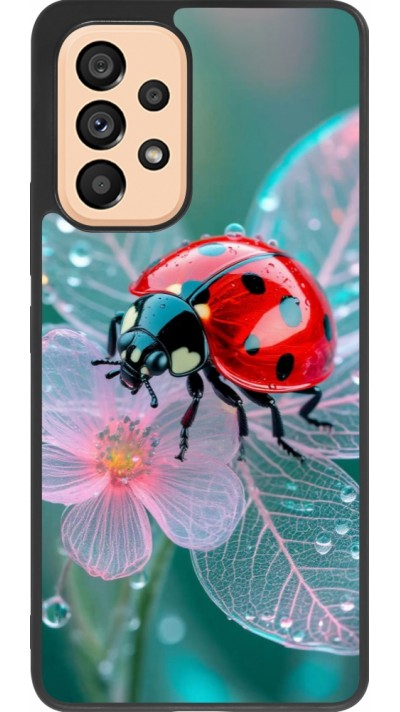Coque Samsung Galaxy A53 5G - Silicone rigide noir Ladybird in bloom 2026
