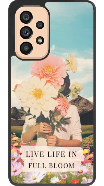 Coque Samsung Galaxy A53 5G - Silicone rigide noir Live life in full moon 2026