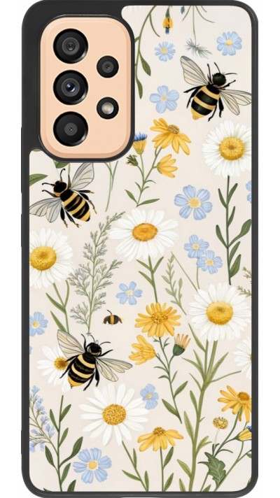 Coque Samsung Galaxy A53 5G - Silicone rigide noir Pattern bees 2026