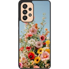 Coque Samsung Galaxy A53 5G - Silicone rigide noir Spring flowers 2026