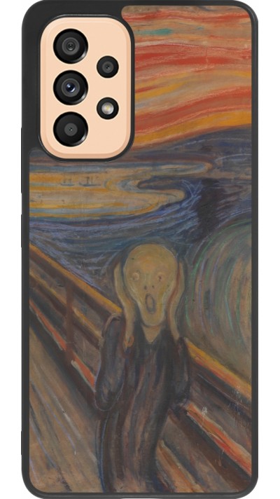 Samsung Galaxy A53 5G Case Hülle - Silikon schwarz Kunstbild - Der Schrei - Edvard Munch