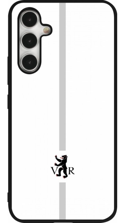 Samsung Galaxy A54 Case Hülle - Silikon schwarz Kanton AR weiss