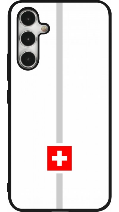 Samsung Galaxy A54 Case Hülle - Silikon schwarz Kanton CH weiss