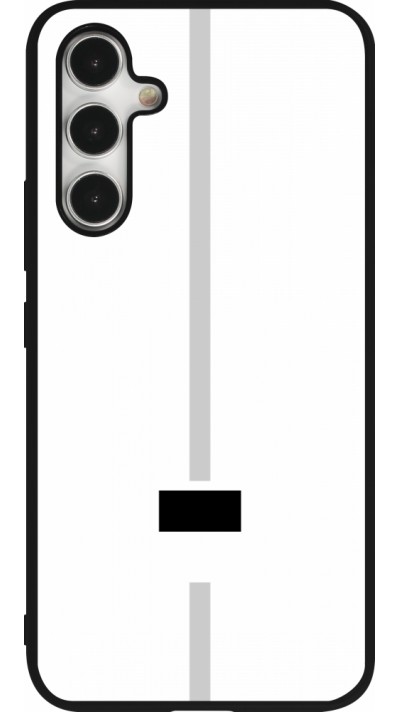 Samsung Galaxy A54 Case Hülle - Silikon schwarz Kanton FR weiss