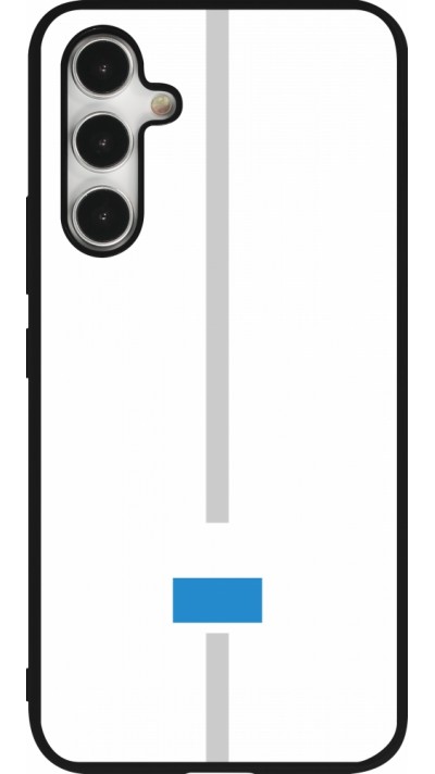 Samsung Galaxy A54 Case Hülle - Silikon schwarz Kanton LU weiss
