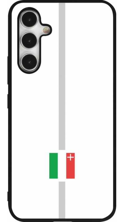 Samsung Galaxy A54 Case Hülle - Silikon schwarz Kanton NE weiss