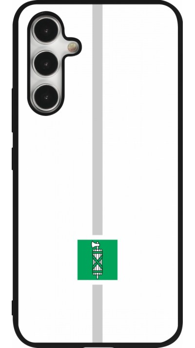 Samsung Galaxy A54 Case Hülle - Silikon schwarz Kanton SG weiss