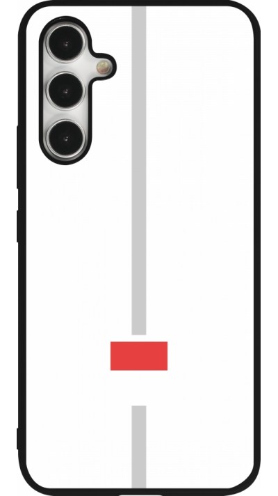 Samsung Galaxy A54 Case Hülle - Silikon schwarz Kanton SO weiss
