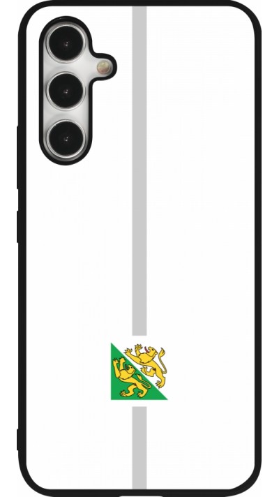 Samsung Galaxy A54 Case Hülle - Silikon schwarz Kanton TG weiss