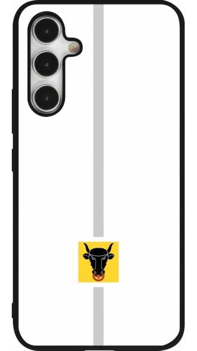 Samsung Galaxy A54 Case Hülle - Silikon schwarz Kanton UR weiss