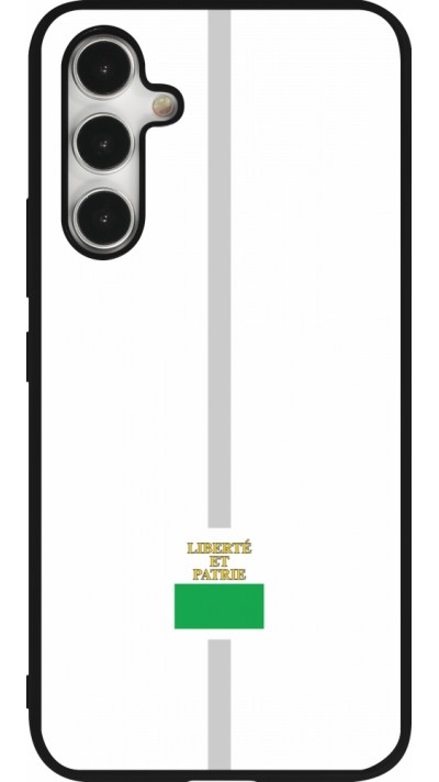Samsung Galaxy A54 Case Hülle - Silikon schwarz Kanton VD weiss
