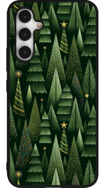Coque Samsung Galaxy A54 5G - Silicone rigide noir Christmas 25 Pattern Xmas Tree