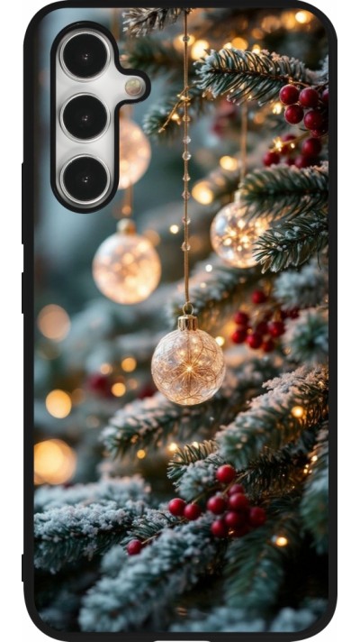 Coque Samsung Galaxy A54 5G - Silicone rigide noir Christmas 25 Xmas Decorated Tree