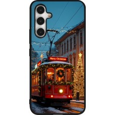 Coque Samsung Galaxy A54 5G - Silicone rigide noir Christmas 25 Xmas Train