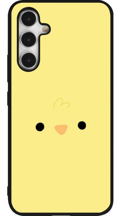 Coque Samsung Galaxy A54 5G - Silicone rigide noir Easter 2026 Little chicken