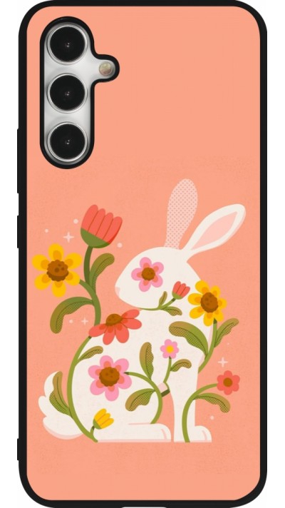 Coque Samsung Galaxy A54 5G - Silicone rigide noir Easter 2026 Rabbit collage