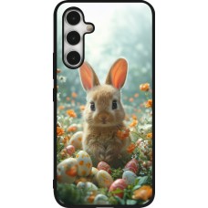 Coque Samsung Galaxy A54 5G - Silicone rigide noir Easter 2026 Rabbit in the garden