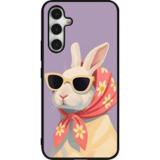 Coque Samsung Galaxy A54 5G - Silicone rigide noir Easter 2026 Rabbit with scarf