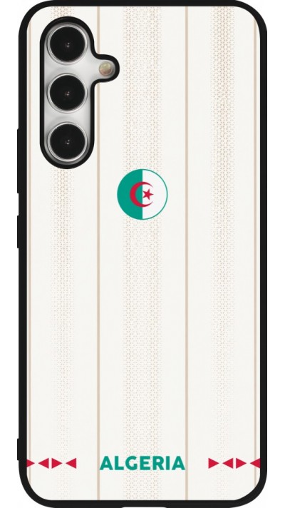 Coque Samsung Galaxy A54 5G - Silicone rigide noir Maillot de football Algérie 2026 personnalisable